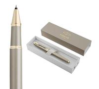 Parker IM Bolígrafo roller | colección Finishing Touch | acabado arenisca | medio | tinta negra | estuche de regalo
