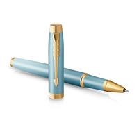 Parker IM Bolígrafo roller Writing Rituals | acabado verde con degradado adornos dorados | punta fina | tinta negra | estuche de regalo