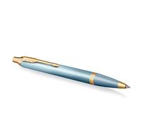 Parker IM Bolígrafo Writing Rituals | acabado verde con degradado adornos dorados | punta media | tinta azul | estuche de regalo