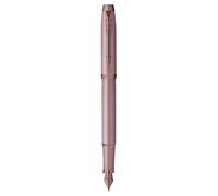 Parker Pluma estilográfica IM Finishing Touch – acabado malva, fino, tinta azul, estuche regalo