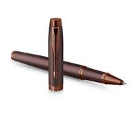 Parker Pluma estilográfica IM monocromática tinta azul punta media acabado bermellón estuche regalo