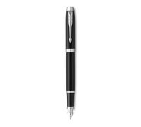 Parker IM Pluma Estilográfica, Negro Cuerpo Mate/Cromado, Acero Inoxidable, Color Escritura Azul, Referencia 2143638