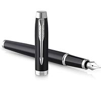 Parker im pluma estilográfica - negro mate con detalles cromados - pu
