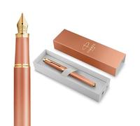 Parker Pluma estilográfica IM Writing Rituals – naranja degradado, plumín mediano, estuche de regalo