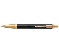 Parker Pens – Bolígrafo im – Punta mediana – Negro premium con adorno