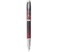 Parker IM Premium Portal, pluma estilográfica, gradiente rojo, pluma fina, tinta azul, caja de regalo