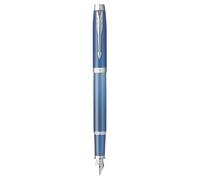 Parker Pluma estilográfica IM Writing Rituals acabado azul degradado con adornos cromados, estuche