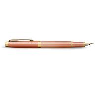 Parker Pens Pluma estilográfica IM Writing Rituals, naranja degradado, adornos dorados, plumín fino