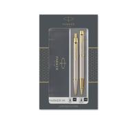 Parker im set de regalo doble con bolígrafo y rotulador roller, metal