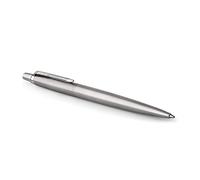 Parker Jotter bolígrafo de gel, acero inoxidable con adorno cromado y tinta negra con punta mediana (0,7 mm) en estuche (2020646)