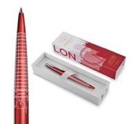 Parker Bolígrafo Jotter – Ed. especial Rojo Londres, borde cromado, estuche de regalo