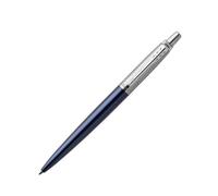Parker Pens Bolígrafo Jotter – Royal Blue con detalle cromado, punta mediana, tinta azul