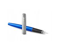 Parker Pluma estilográfica Jotter Originals Azul – Plumín mediano – Tinta negra y azul