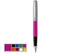 Parker Jotter Originals pluma estilográfica | acabado magenta clásico | plumín mediano | tinta negra y azul