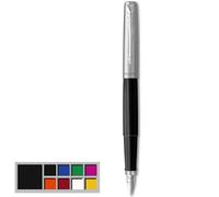 Parker Pluma estilográfica Jotter Originals – acabado negro clásico, plumín mediano