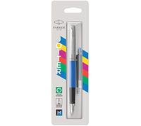 Parker Jotter Originals pluma estilográficaacabado azul clásicoplumín medianotinta negra y azul