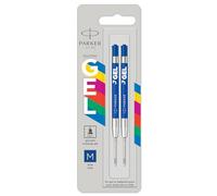 Parker Pens – Recambios de tinta de gel Jotter – Azul – Punta mediana (0,7 mm) – 2 unidades