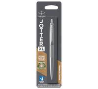 Parker Jotter XL bolígrafo | acero inoxidable monochrome | punta mediana | tinta azul