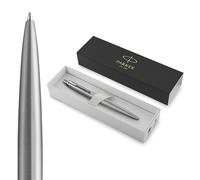 Parker Jotter XL bolígrafo | acero inoxidable monochrome | punta mediana | tinta azul | en estuche de regalo