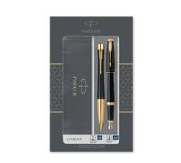 Parker Juego de Bolígrafo y Pluma Urban Negro GT