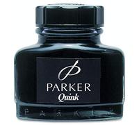 PARKER Quink - Botella de tinta lavable (57 ml), color negro