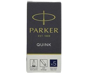 Parker quink - cartuchos de tinta (8 paquetes = 40 cartuchos), color n