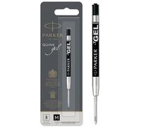 Parker Recambio de tinta de gel QUINK punta mediana (0,7 mm) tinta negra 1 unidad
