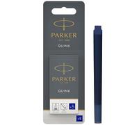 Parker QUINK recambios para plumas estilográficas | cartuchos largos | tinta azul | blíster de 5