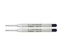 Parker Quinkflow Recambio para bolígrafo de punta mediana negra 2 unidades