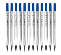 Parker Recambio para bolígrafo roller | punta mediana | tinta azul | paquete de 12