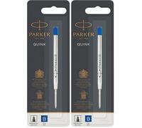 Parker Recambios de tinta para bolígrafos | punta gruesa | tinta azul | paquete de 2