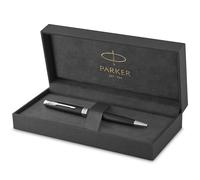 Parker Bolígrafo Sonnet lacado negro mate, adorno acabado en paladio, punta media, estuche regalo