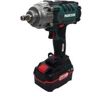 PARKSIDE 20V Atornillador de impacto para vehículos ½" 400Nm PASSK 20-Li atornillador de impacto con batería (4Ah), llavero PSIDE®, cargador (4,5A), maletín de transporte