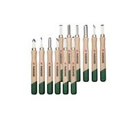 PARKSIDE® Cinceles y herramientas para tallar madera (Juego para tallar madera, 12 pzs.)