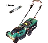 PARKSIDE® Cortacésped a batería de 40 V, modelo PRMA 40-Li / Sin baterías ni cargador + Lápiz de carpintero HEADNMORE®, cinta métrica de 1 metro y llavero + Cinta métrica de 2 metros