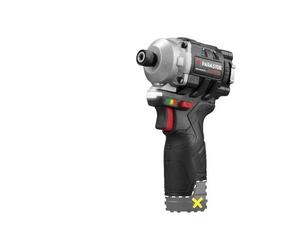 Parkside - Destornillador de impacto inalámbrico 12 V con motor sin escobillas, par máximo 170 Nm y 4 niveles ajustables para trabajos en espacios reducidos
