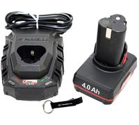 PARKSIDE®: Juego de baterías de 12 V, 4 Ah, incluye cargador (2,4 A)
