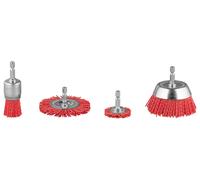 PARKSIDE® Juego de cepillos de alambre / Juego de pulido / Juego de cepillos de nailon / Bomba para taladro (Cepillos de nylon PNB 4 A1)