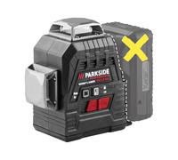PARKSIDE PERFORMANCE® Láser de líneas en cruz recargable de 20 V »PKLLP 3360 A1«, sin batería ni cargador.