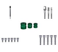 PARKSIDE® Portabrocas de cambio rápido con casquillo giratorio / Juego de adaptador cuadrado / Juego de puntas para pladur / Juego de tope de profundidad.