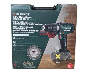 PARKSIDE® - Taladro de impacto inalámbrico de 2 velocidades, PSBSA 20-Li X20V (incluye batería y cargador, en maletín de transporte)