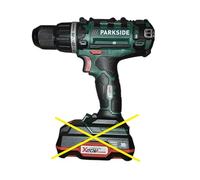 Parkside Taladro PABS 20 accionado por batería, solo dispositivo sin batería ni cargador, equipo X 20 V