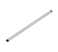 Parlat Lámpara LED bajo armario SIRIS plata mate, blanco cálido, 2700 K, plana, 90 cm, 963 lm, 9,5 W, 24 V CC, interruptor, sistema de enchufe ATOM, IP20, requiere adaptador de red (no incluido)