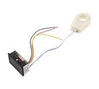 Parliky Medidor Digital de Corriente y Voltaje Hall Dc Protección contra Inversión y Aislamiento con Pantalla LED Doble para Uso Panel Automotriz