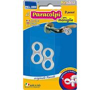 Parodi & Parodi 2 Protectores Ideales para Tiradores de Cualquier Puerta, paragolpes de plástico de Larga duración, Gomas para Golpes 100% Made in Italy, Transparentes, únicas