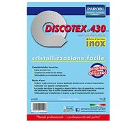 Parodi&Parodi Discotex Inoxidable para Suelos con Costura de Refuerzo en el Borde, Lana de Acero diám. 430 mm Listo para ser aplicado al Disco arrastrador, 100% Fabricado en Italia, Gris, Nessuna