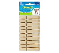 Parodi - Pinzas para Tender la Ropa, de plástico Resistente, con Muelle Inoxidable, 10 Unidades, Art. 362 -