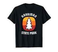 Parque Harriman Camiseta gráfica económica, Hombre, Negro, L