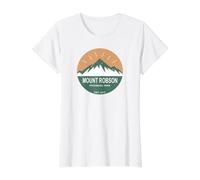 Parque Provincial del Monte Robson Camiseta gráfica económica, Mujer, Blanco, L