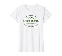 Parque Provincial del Monte Robson Camiseta gráfica económica, Mujer, Blanco, L